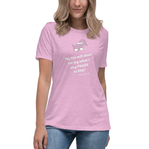 "My lips will shout" Women's Relaxed T-Shirt #224
