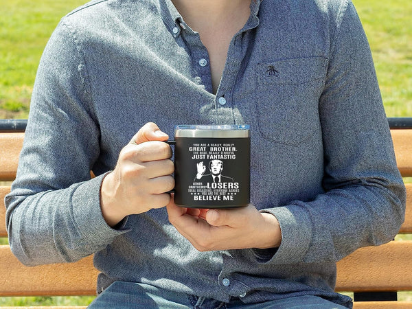 Edizzone Gifts for Brother -14Oz Cup - Brother Gifts - Best Brother Birthday Gift – Birthday Gifts for Brother - Gifts for Brother From Sister - Christmas Gifts for Brother