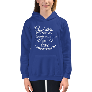 "God knit my family together" Kids Hoodie #134
