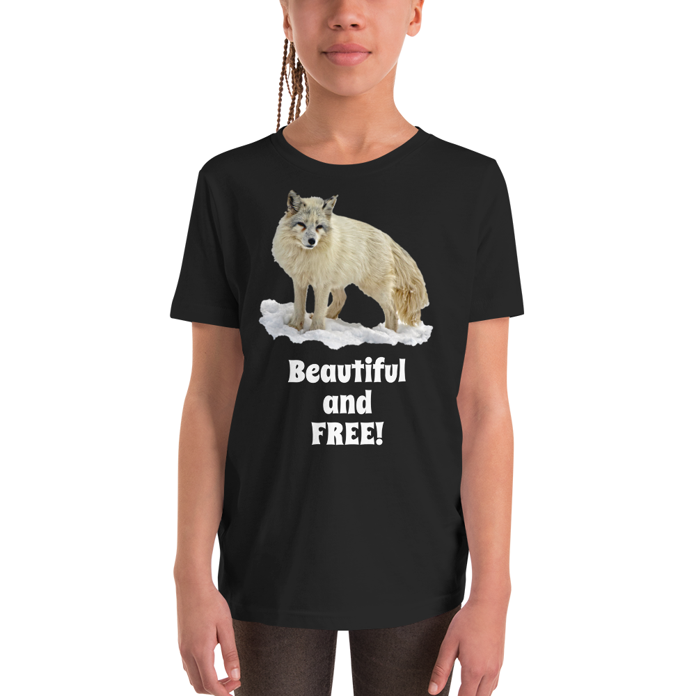 "Beautiful and free" Youth Short Sleeve T-Shirt #239