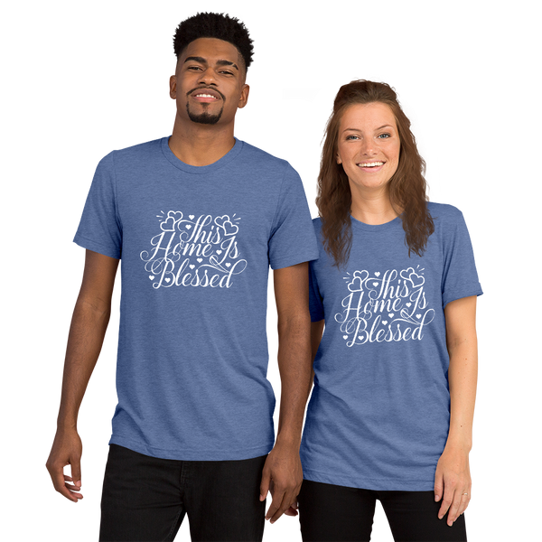 "Home is blessed" Short sleeve t-shirt #159