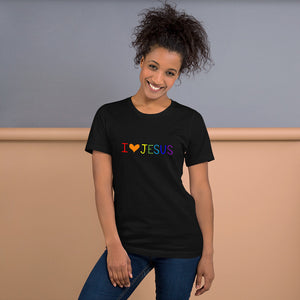 "I love Jesus" Bella Short-Sleeve Unisex T-Shirt