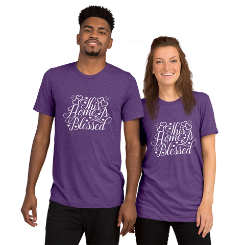 "Home is blessed" Short sleeve t-shirt #159