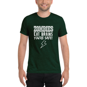 "Zombies eat brains" Short sleeve t-shirt #249